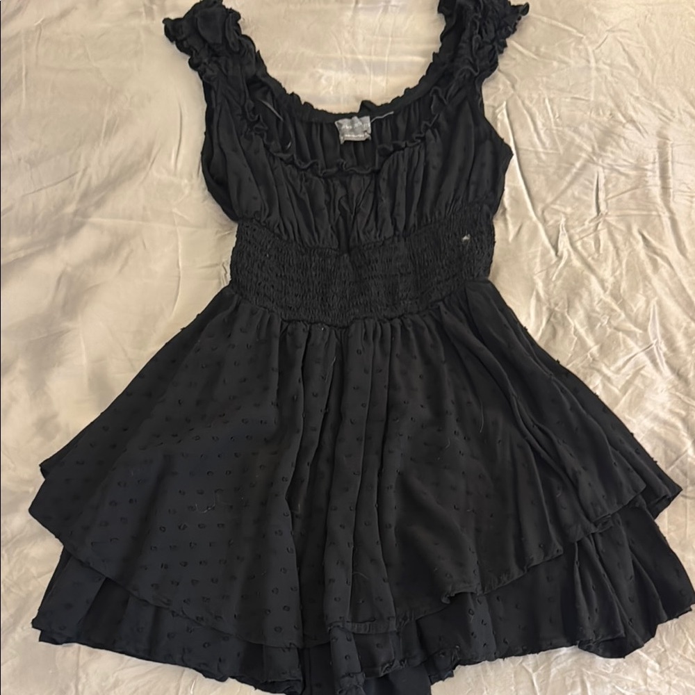 Black Ruffled Dress